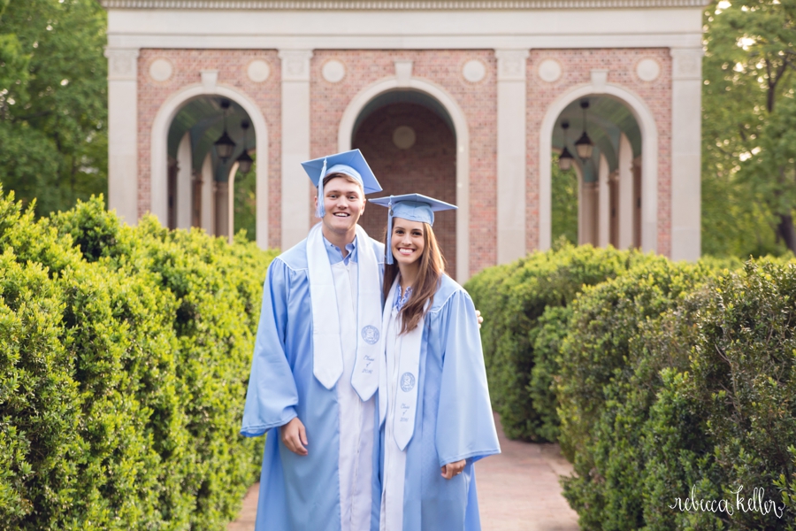 UNC Chapel Hill Graduation Photography Rah Rah Carolina