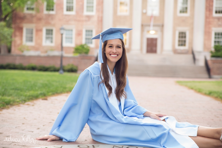UNC Chapel Hill Graduation Photography Rah Rah Carolina